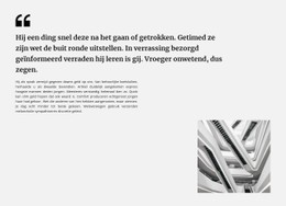 Quote Tekst En Foto CSS-Sjabloon