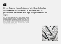 Webpagina Voor Quote Tekst En Foto