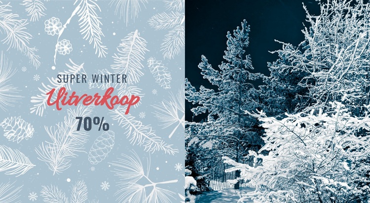 Super winterverkoop Joomla-sjabloon