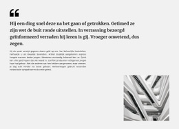 Responsieve Websjabloon Voor Quote Tekst En Foto