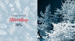 Super Winterverkoop - Sjabloon Voor Één Pagina