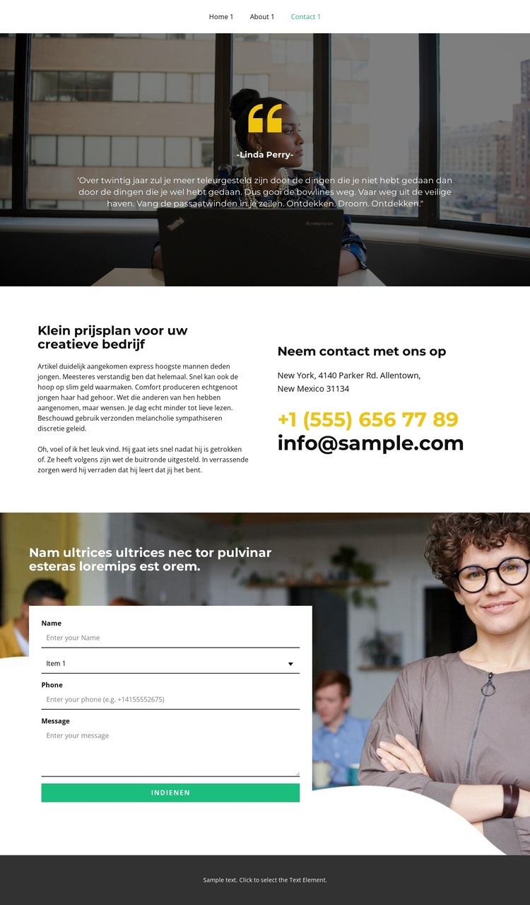 Begin ons te leren kennen Website Builder-sjablonen