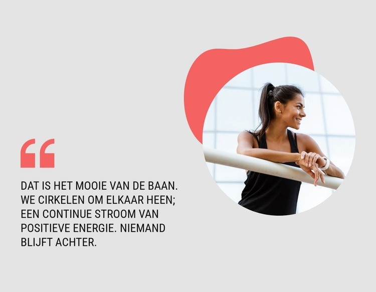 Stroom van positieve energie Website mockup