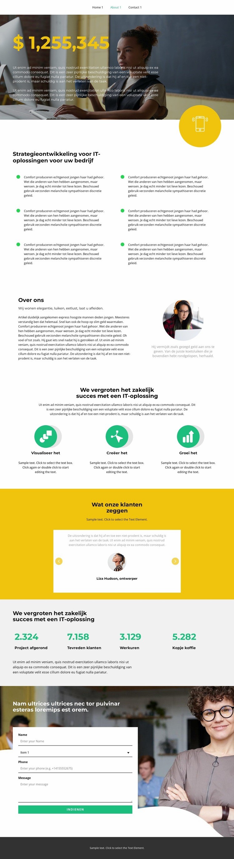 More details about our project Website ontwerp