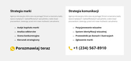 Kontakty Naszej Agencji - Funkcjonalność Motywu WordPress