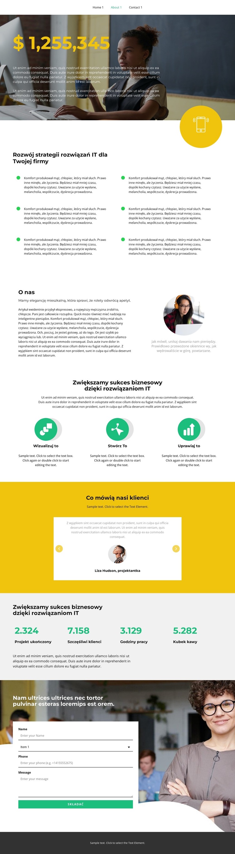 More details about our project Szablon witryny sieci Web