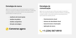 Contatos Da Nossa Agencia - HTML Generator Online