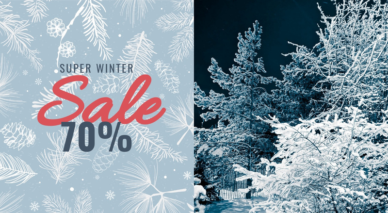 Super winter sale Web Page Design