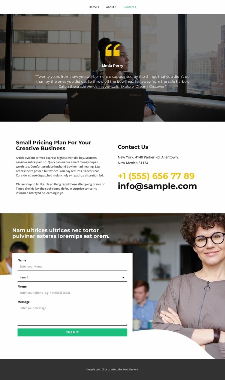 Start getting to know us Wix Template Alternative