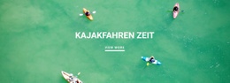 Sportkajakverein – Webseiten-Mockup-Vorlage