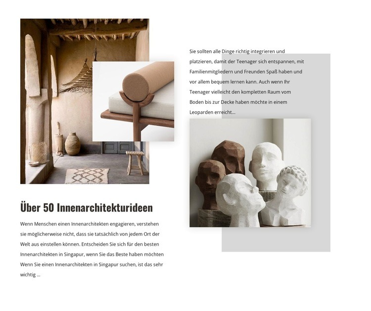 Design, Dekoration und Bau Website-Modell