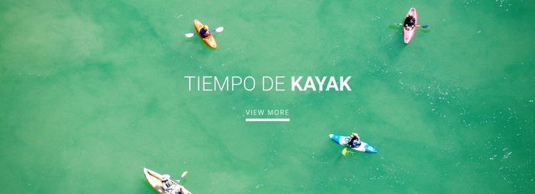 Club de kayak deportivo Creador de sitios web HTML