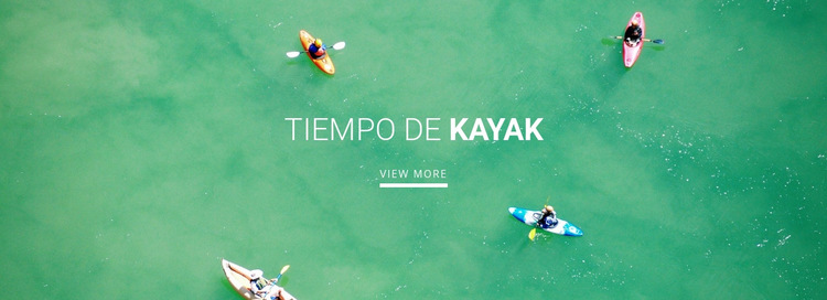 Club de kayak deportivo Plantilla de sitio web