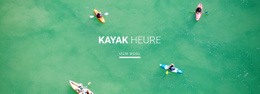 Club De Kayak Sportif - Modèle De Maquette De Page Web