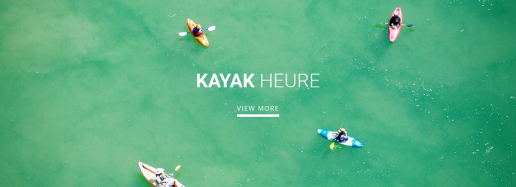 Club de kayak sportif Modèle de site Web