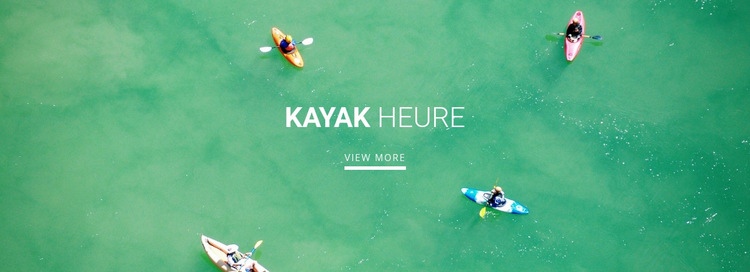 Club de kayak sportif Page de destination