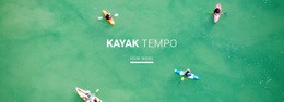 Club Sportivo Di Kayak: Modello Di Modello Di Pagina Web