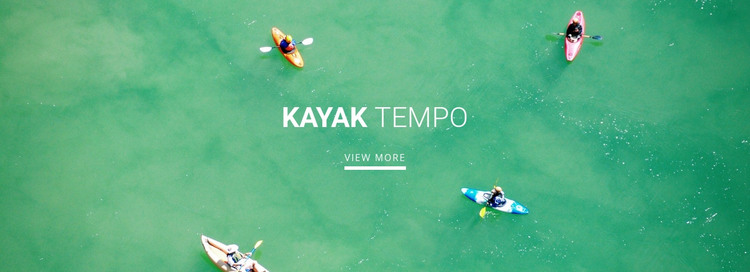 Club sportivo di kayak Modello HTML