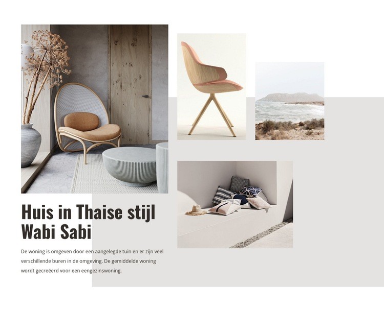Thai interior design Website ontwerp
