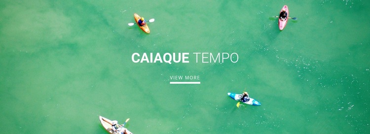 Clube de esportes caiaque Design do site