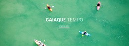 Clube De Esportes Caiaque - Modelo De Maquete De Página Web