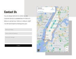 Kontakta Oss Block Med Former - Online HTML Page Builder