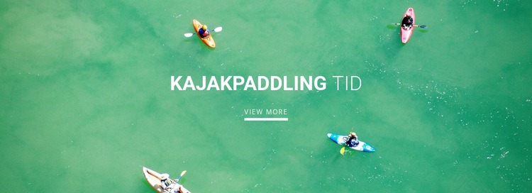 Sportkajakpaddlingsklubb WordPress -tema