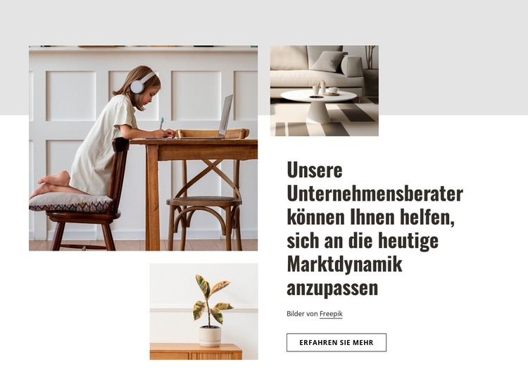 Luxuriöse Wohngestaltung und Umbau HTML-Vorlage