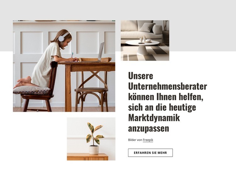 Luxuriöse Wohngestaltung und Umbau HTML5-Vorlage