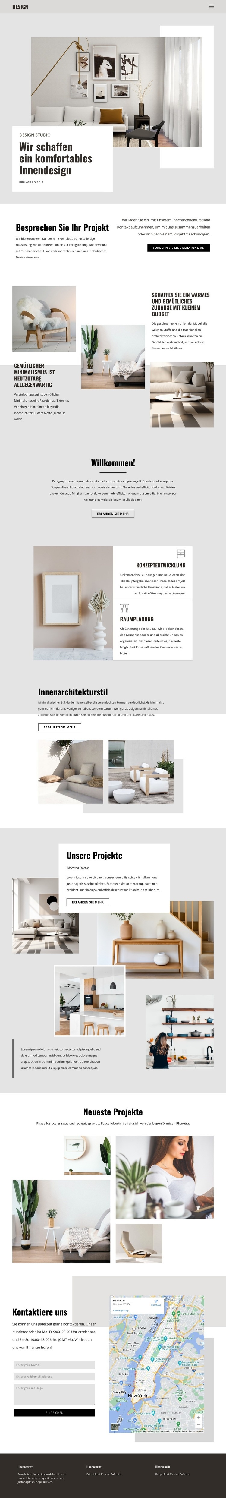 Räume entwerfen und Träume verwirklichen Website design