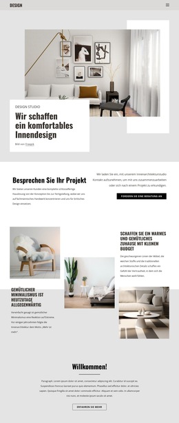 Räume Entwerfen Und Träume Verwirklichen – Fertiges Website-Design