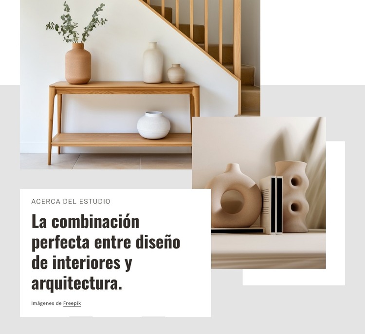 Diseño de interiores de hoteles. Plantilla HTML