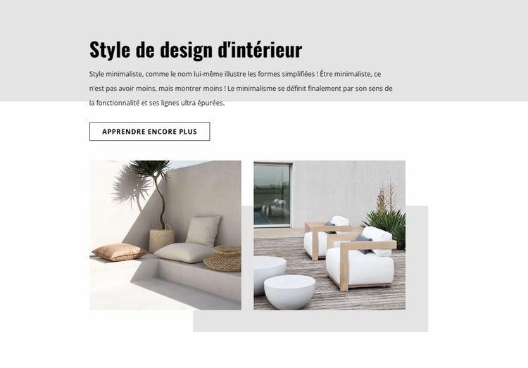 Nous fournissons un service complet de design d'intérieur Conception de site Web