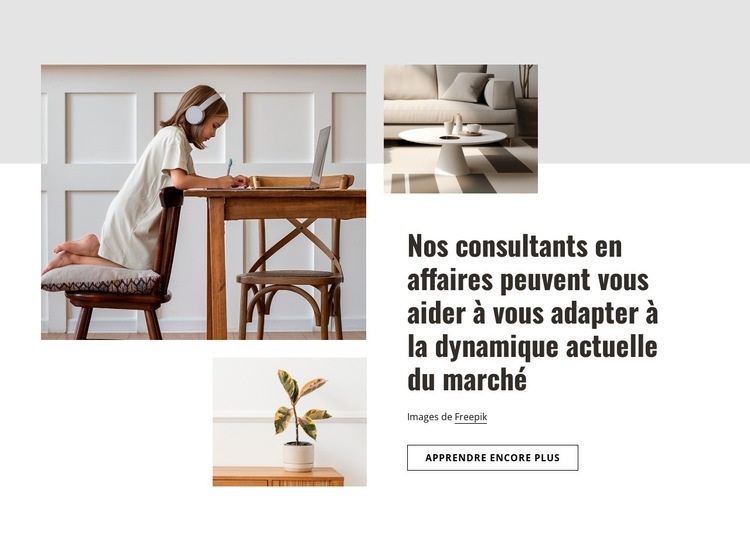 Conception et rénovation résidentielle de luxe Maquette de site Web