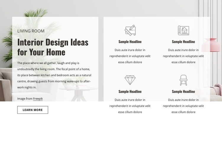 Designing quality spaces Homepage Design