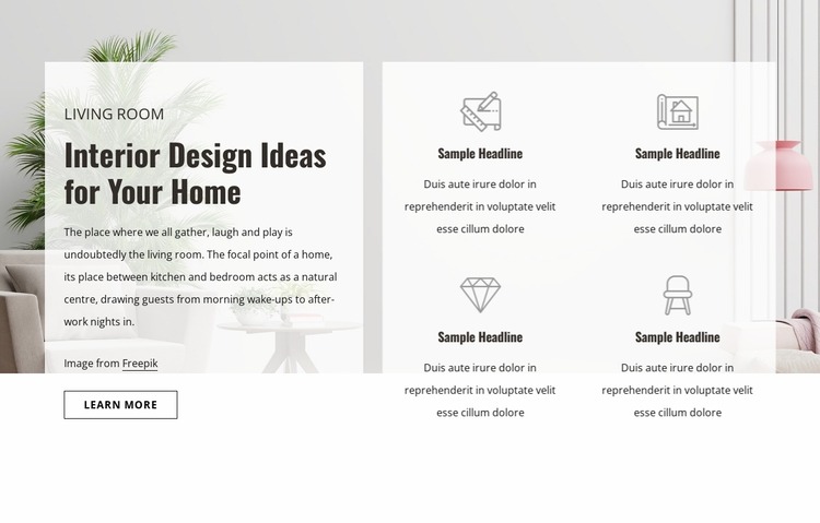 Designing quality spaces Html Website Builder