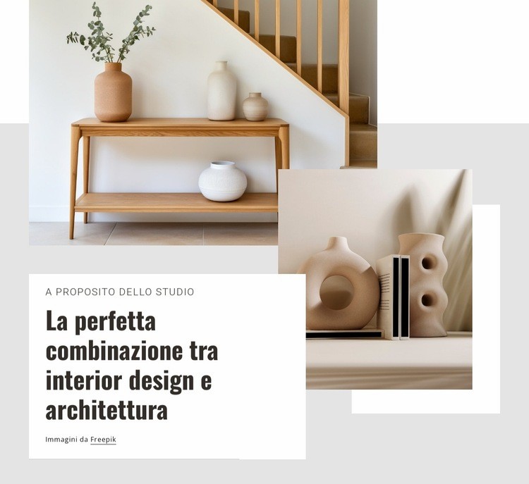 Progettazione degli interni dell'hotel Modelli di Website Builder