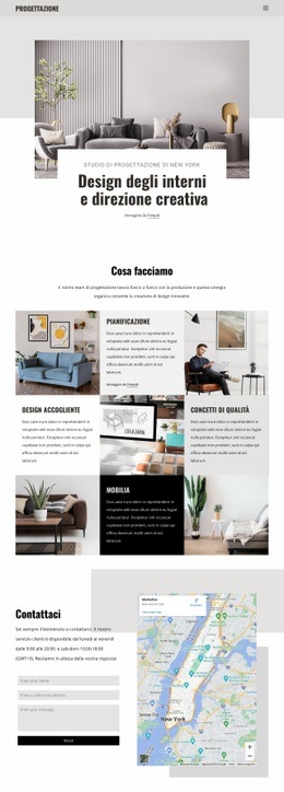 Progettazione, Decorazione E Realizzazione Di Interni Un Modello Di Pagina