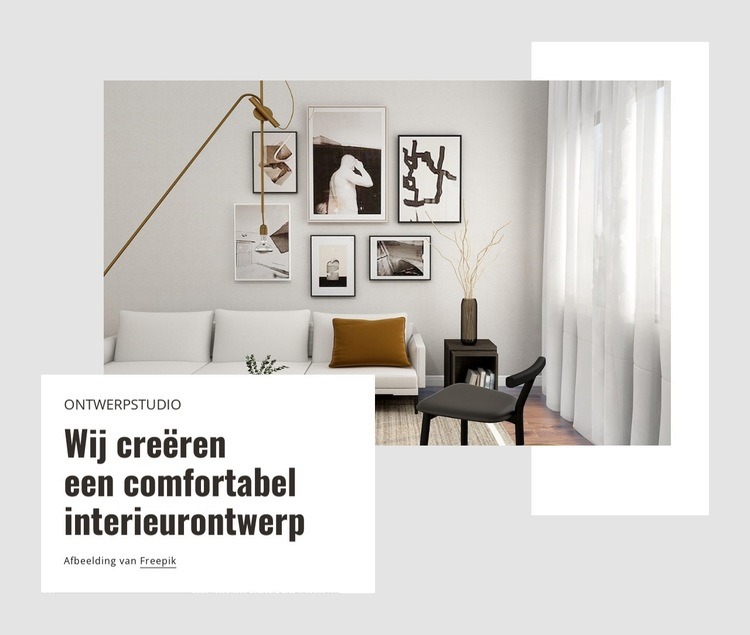 Wij ontwerpen residentiële en commerciële projecten Website Builder-sjablonen