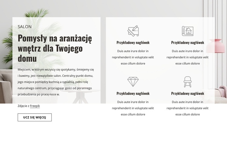 Projektowanie przestrzeni wysokiej jakości Motyw WordPress