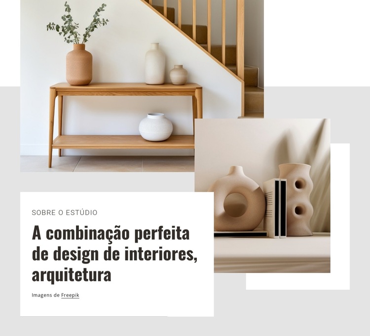 Design de interiores de hotéis Modelo de site