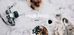 Responsieve Websjabloon Voor Je Favoriete Smakelijke Eten