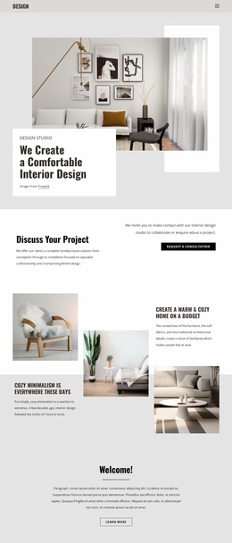 Designing Spaces And Building Dreams - Web Template
