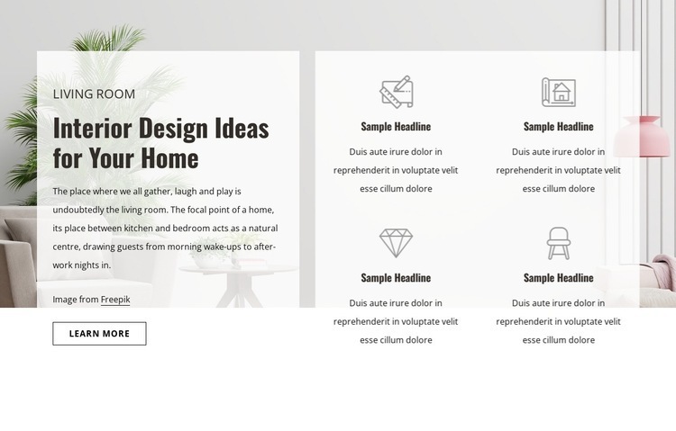 Designing quality spaces Wix Template Alternative
