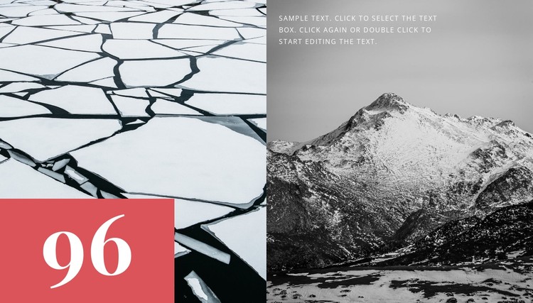 Haugabreen gletsjers wandelingen CSS-sjabloon