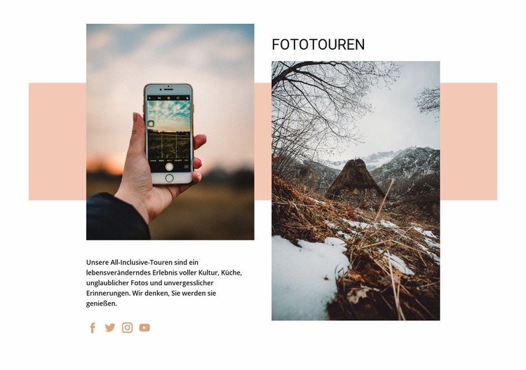 Fototouren Website design