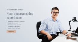 Une Conception De Site Web Exclusive Pour De L'Expérience Au Prototype