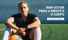 Design De Site Incrível Para Saúde Para Mente E Corpo