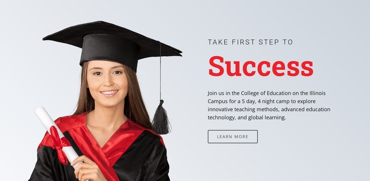 Learning for success CSS Template