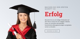 Homepage-Abschnitte Für Lernen Für Den Erfolg